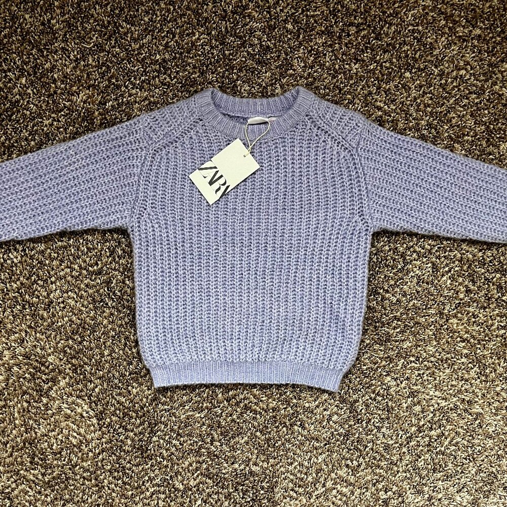 NEW ZARA Kids - Girls Lilac Sweater - Size 4T
